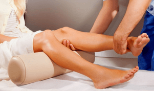 Massage the legs against varicose veins