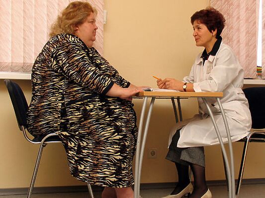 On the advice of a vascular physician, a patient developed varicose veins due to obesity. 