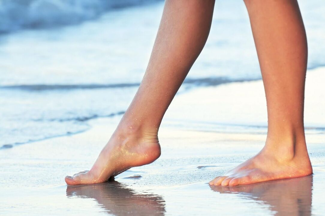 Prevention of varicose veins - walk barefoot on water