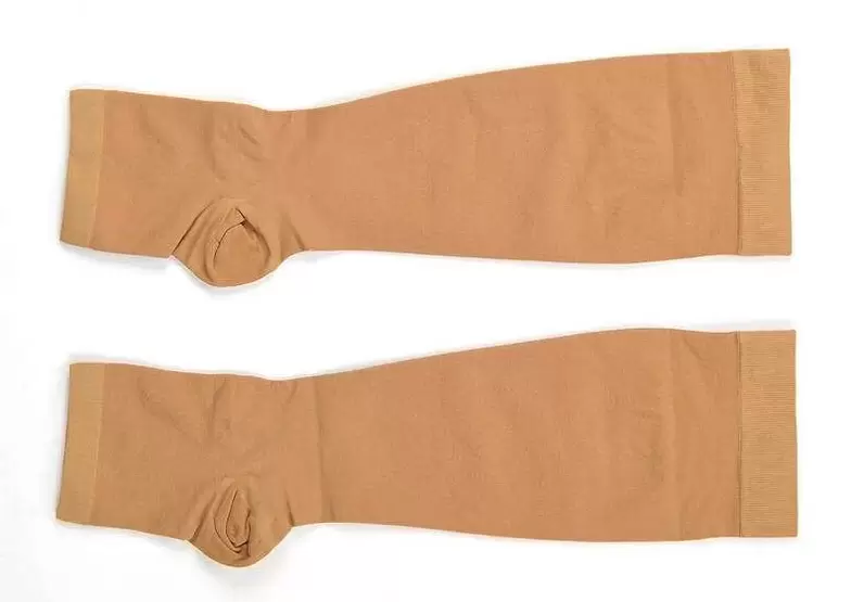 An example of compression stockings from a famous Asian manufacturer for patients with varicose veins