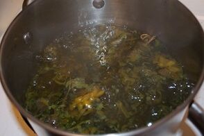 Treat varicose veins with decoction